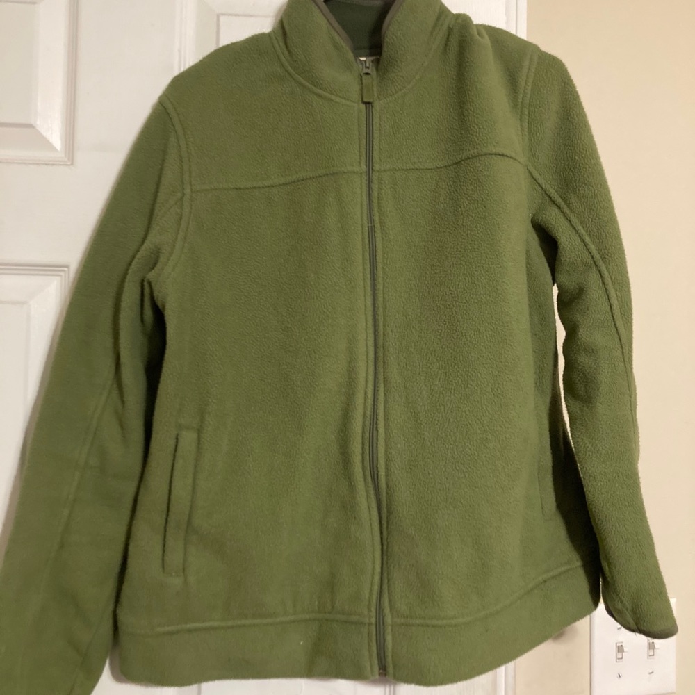 Green zip up